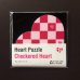 Photo1: Checkered Heart (ASOBIDEA Heart Puzzle 06)<65g> (1)