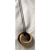 Tri Wooden Pendant (Yellow) 
