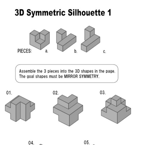 Photo3: 3D-Symmetric Silhouette 1  (3)